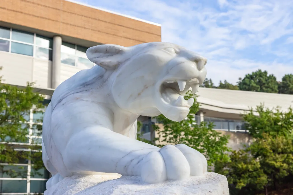 Mountain Lion Statue on UCCS Campus