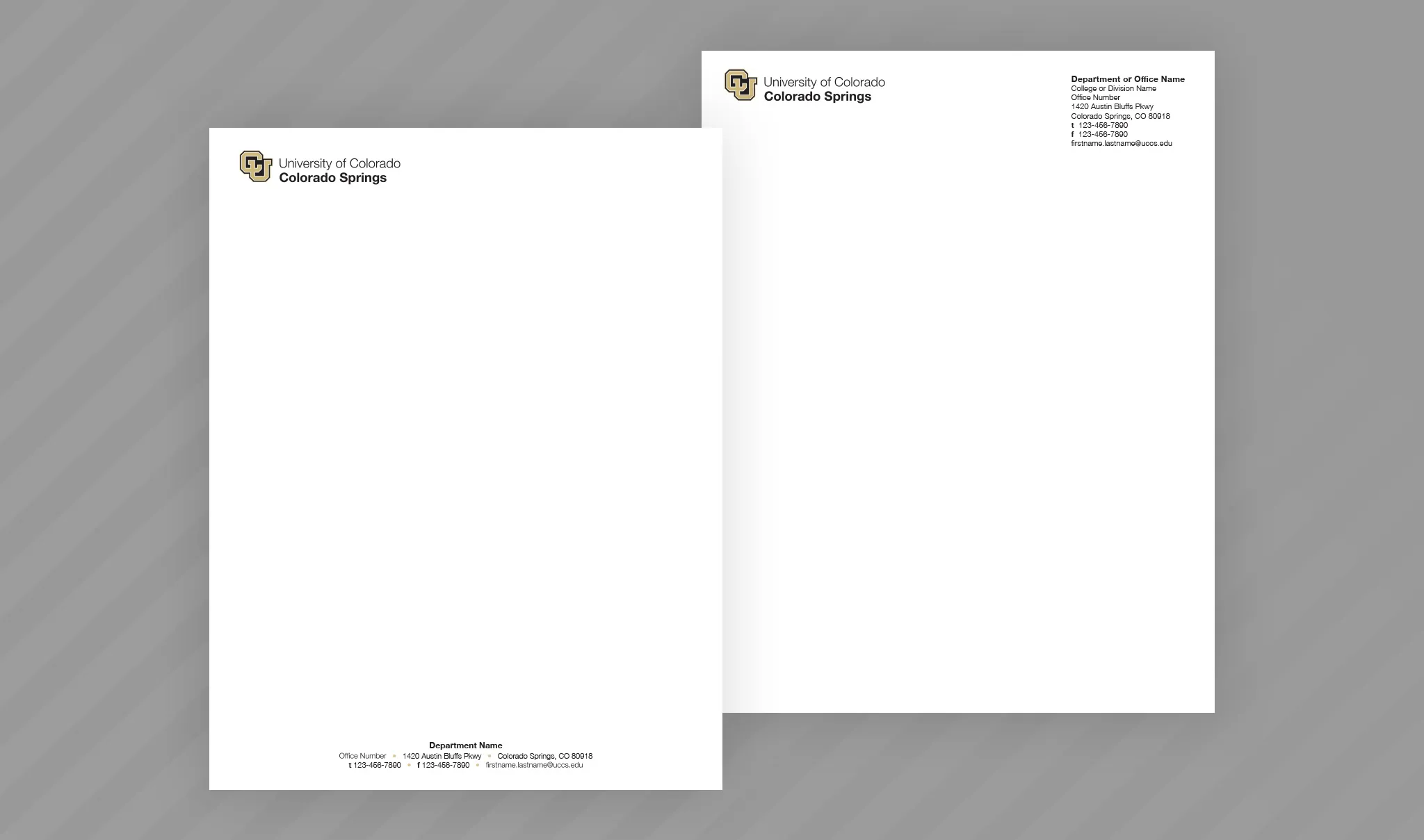 CU UCCS Letterhead