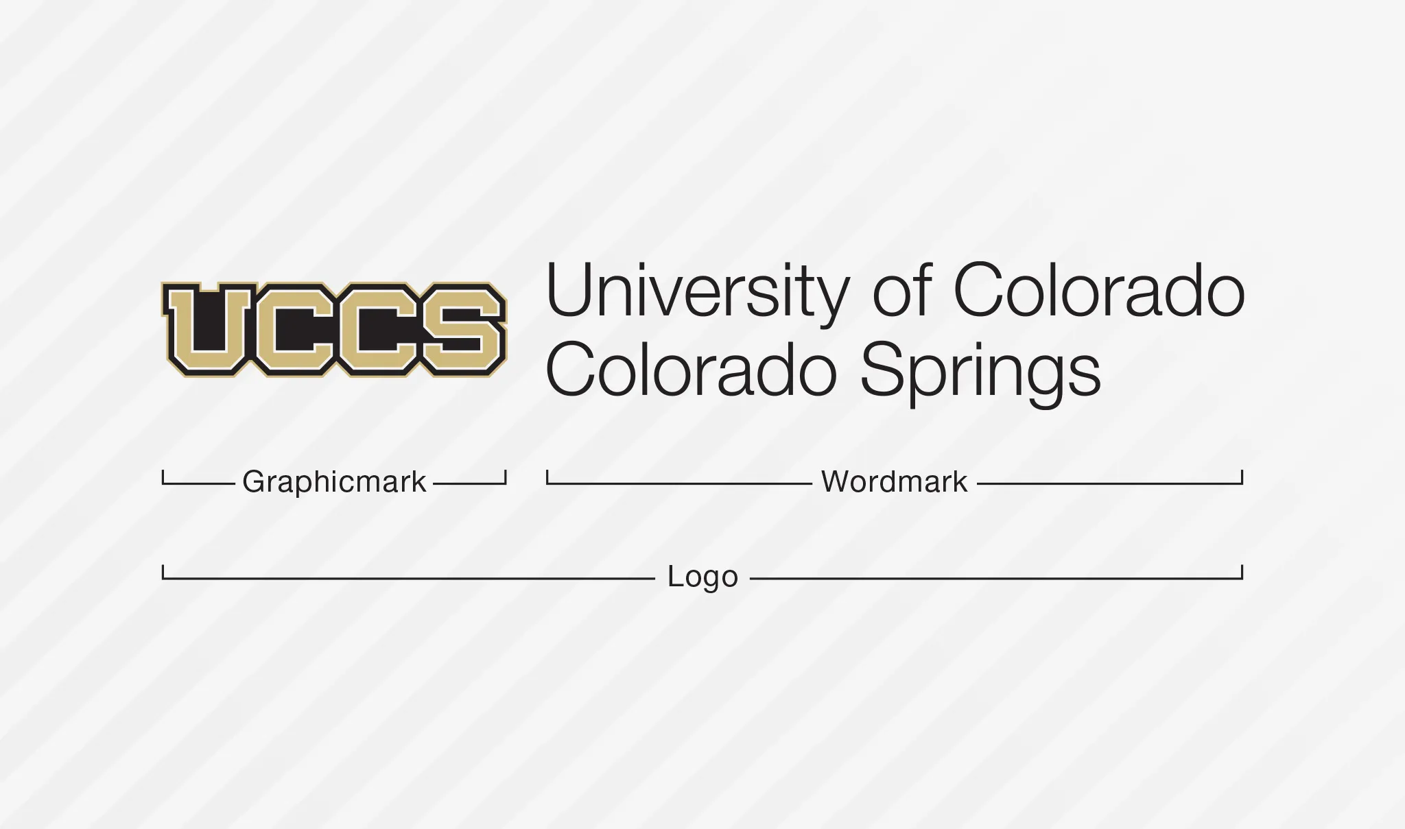 UCCS logo and descriptions of the pieces