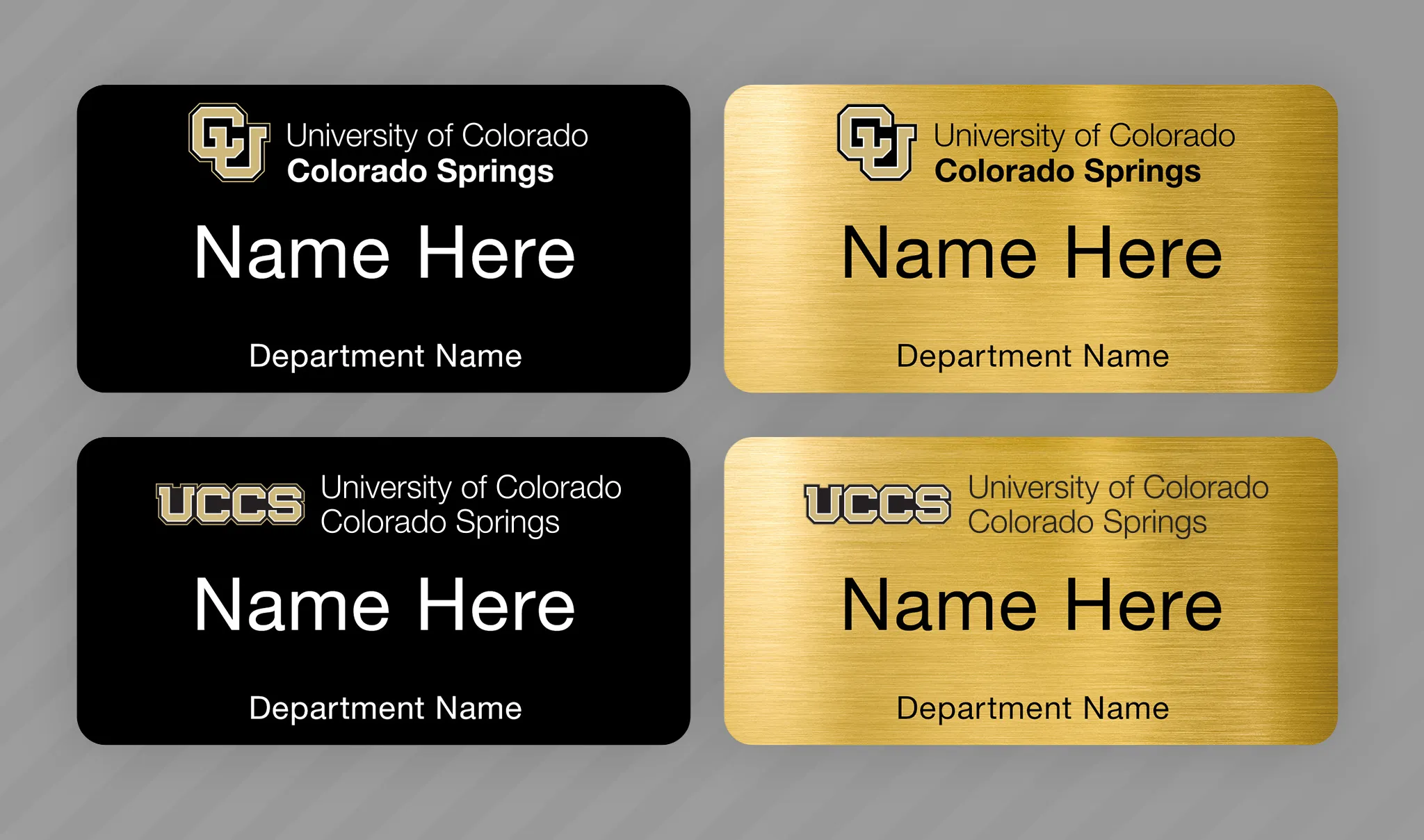 CU UCCS Name Badges